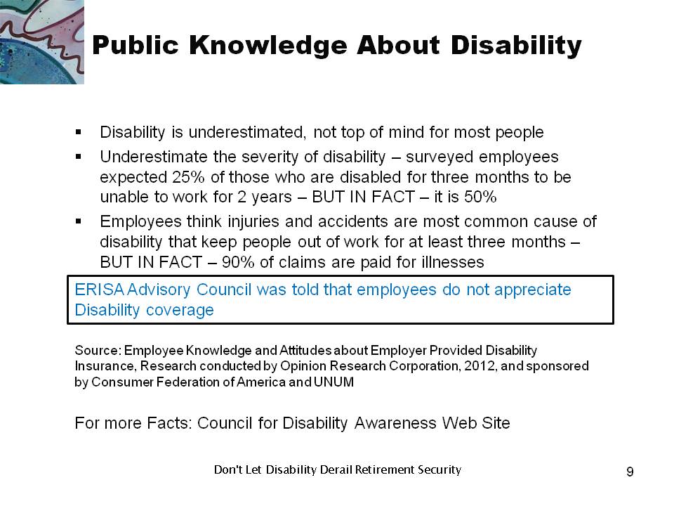 Public Knowledge About Disability