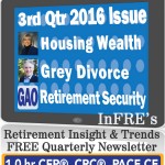 InFRE's 2016 3rd Qtr Issue of Retirement Insight and Trends