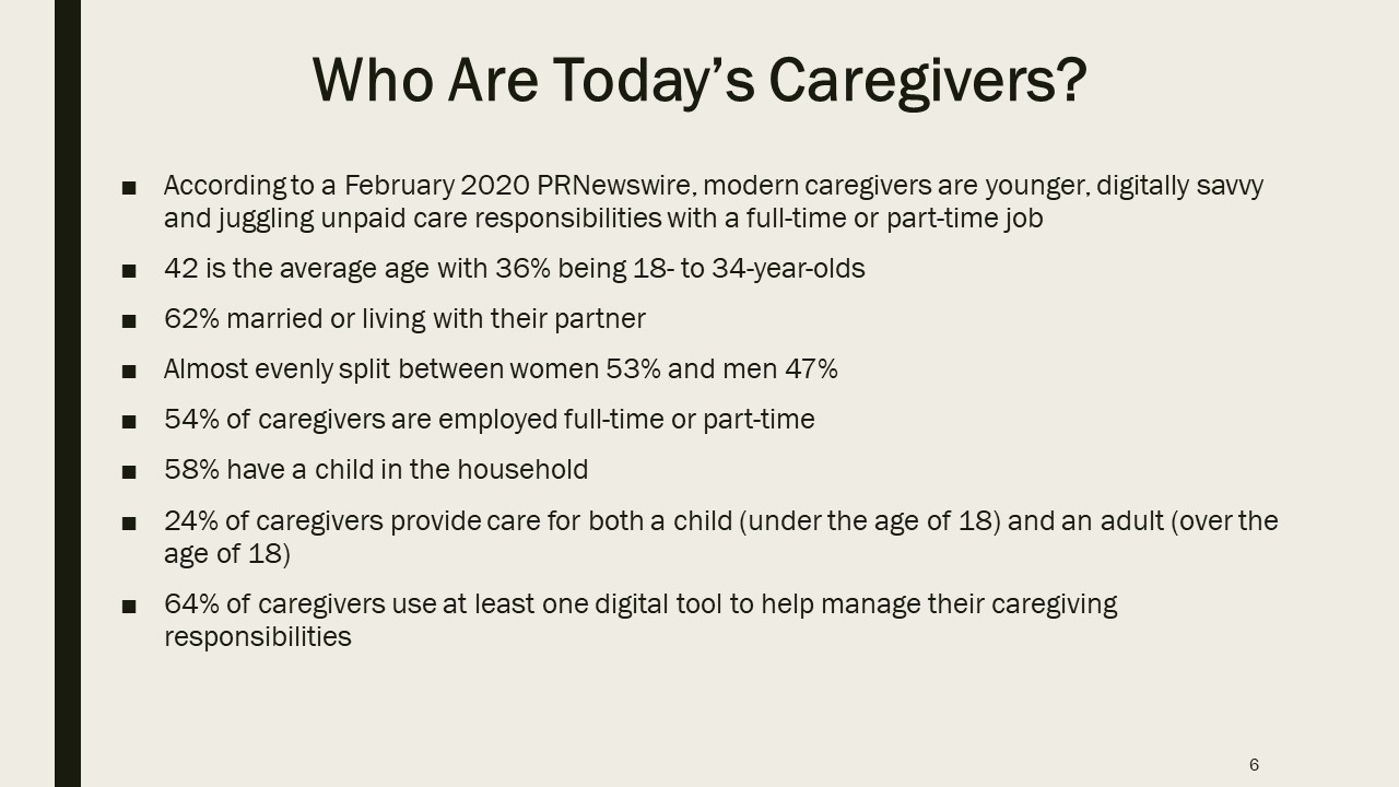 Who Are Today's Caregivers