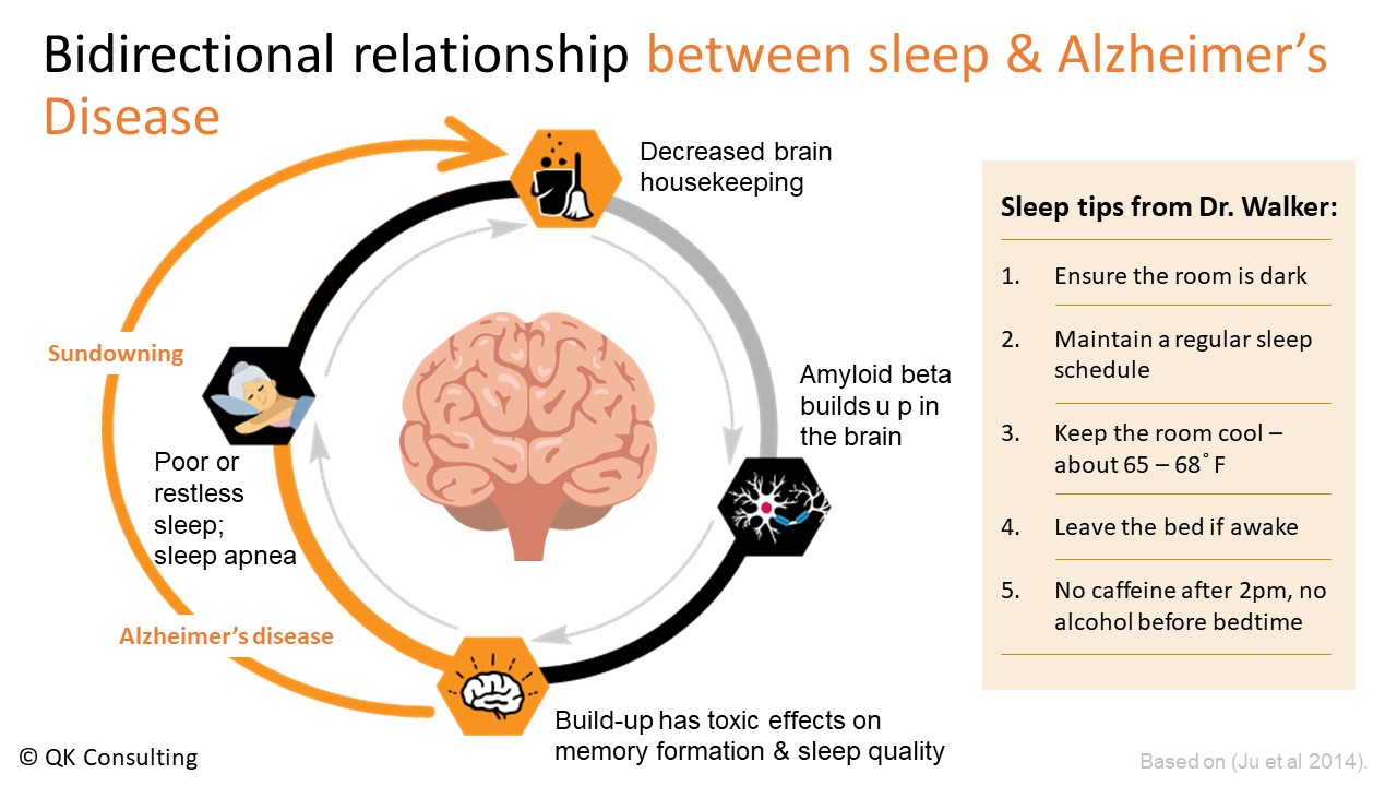  Bidirectional relationship between sleep & Alzheimer’s Disease 