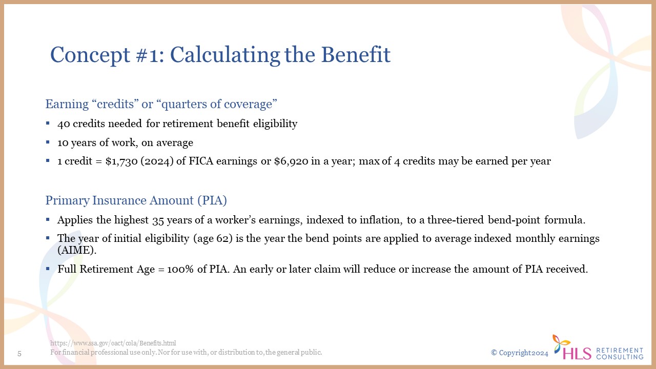 Concept #1: Calculating the Benefit